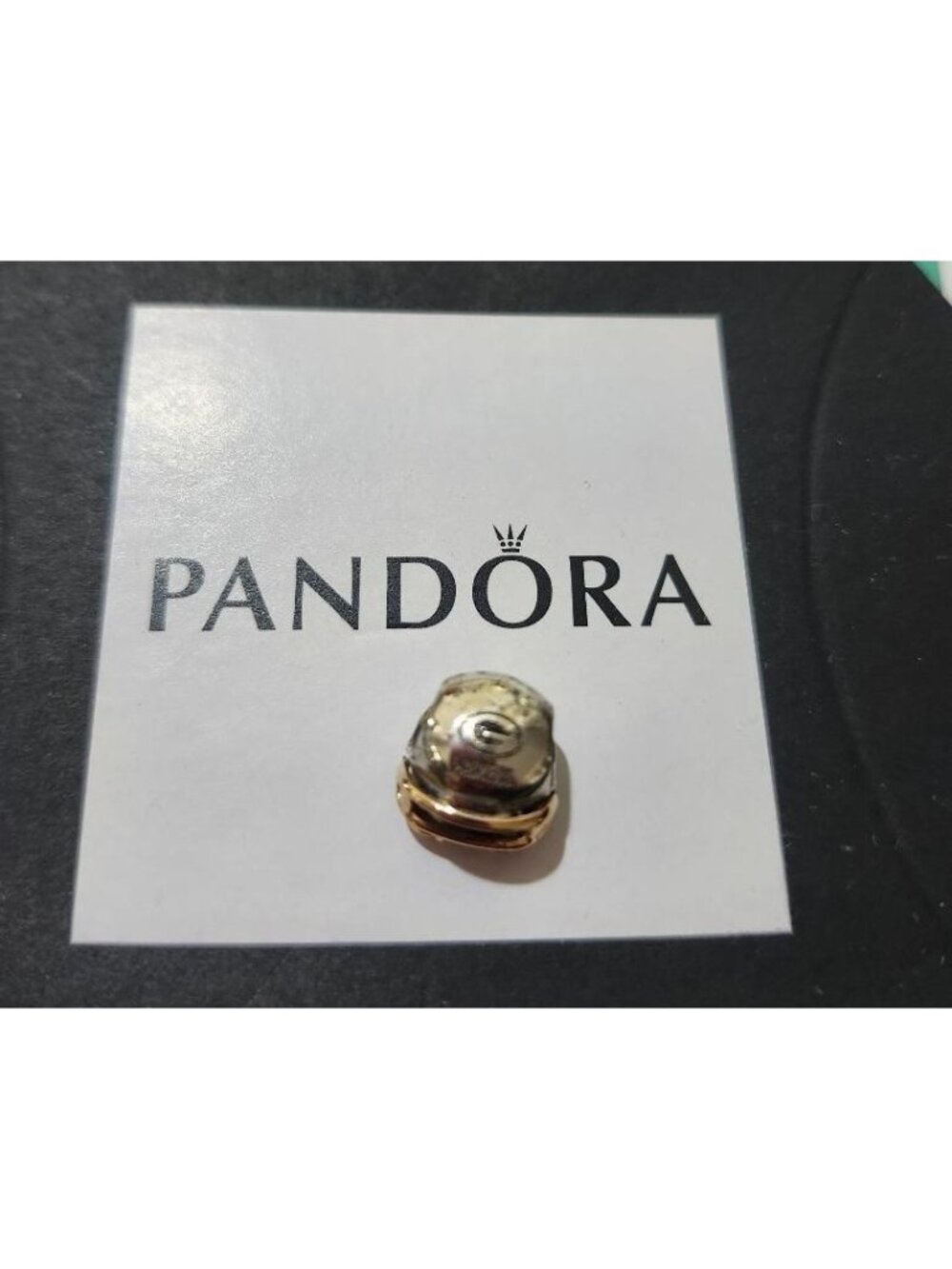Pandora Sterling Silver & 14kt Gold Green Bay Packers Football Helmet Charm